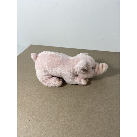 Nat and Jules Small Pink Baby Pig Piglet Beanbag Plush NWTs - Picture 5 of 7